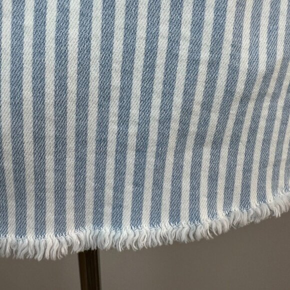 DL 1961 Tank Dress Big Girls Medium Blue White Striped Denim Eilis Button Up NEW - Picture 8 of 11